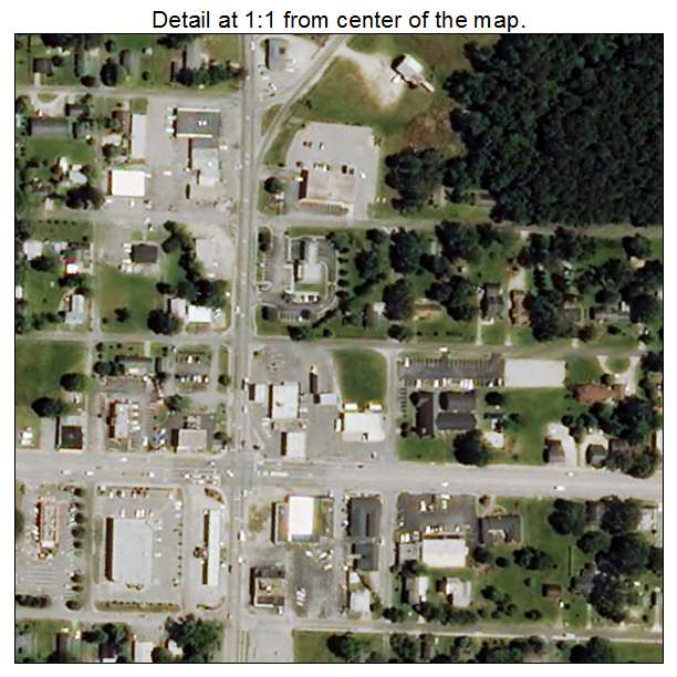 Beulaville, North Carolina aerial imagery detail