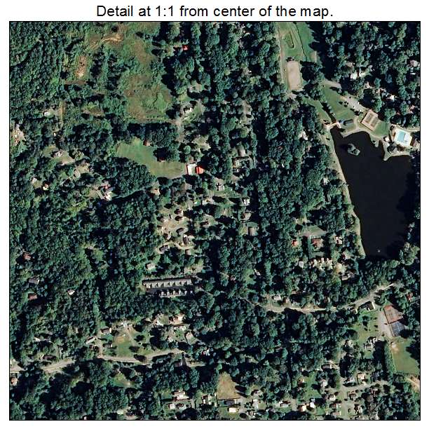 Black Mountain, North Carolina aerial imagery detail