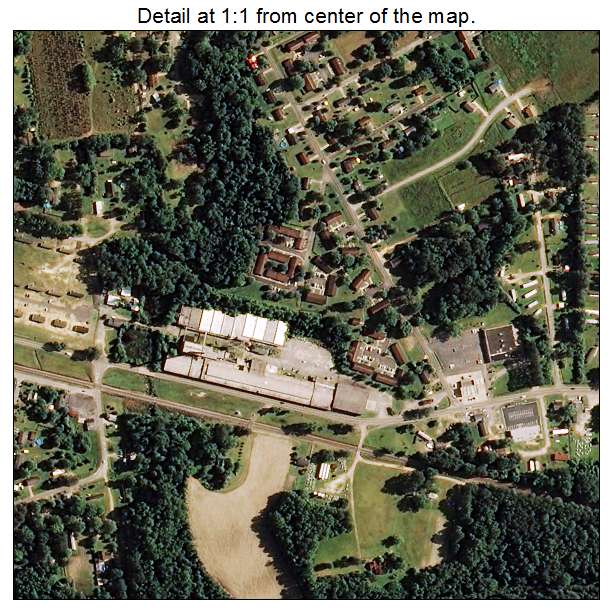Bladenboro, North Carolina aerial imagery detail