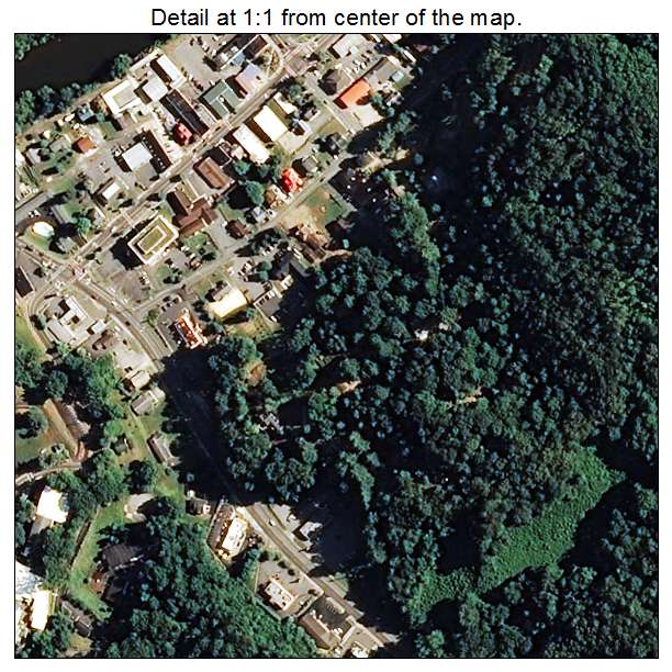 Bryson City, North Carolina aerial imagery detail