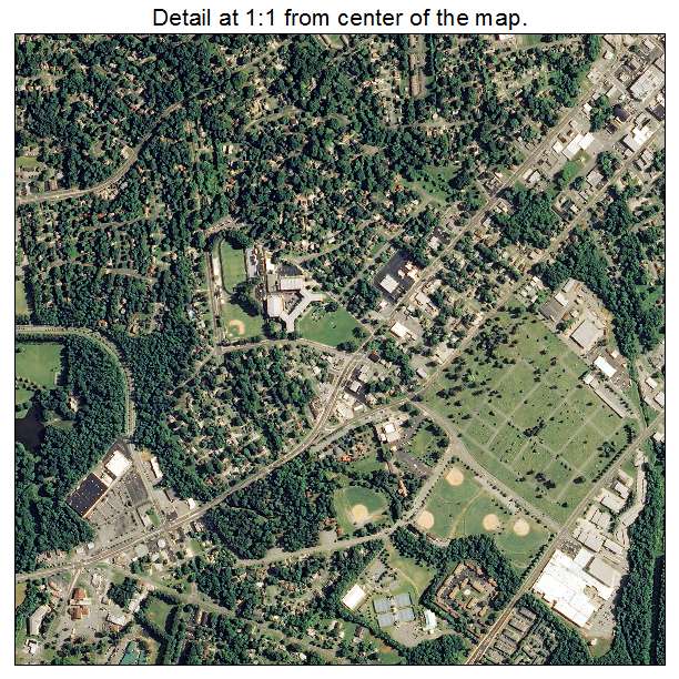 Burlington, North Carolina aerial imagery detail