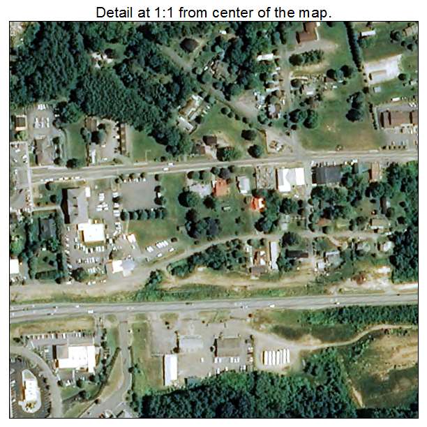 Burnsville, North Carolina aerial imagery detail