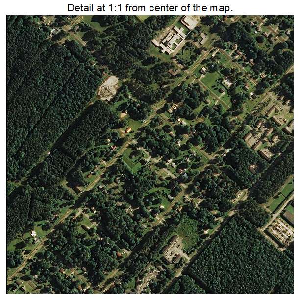 Butner, North Carolina aerial imagery detail