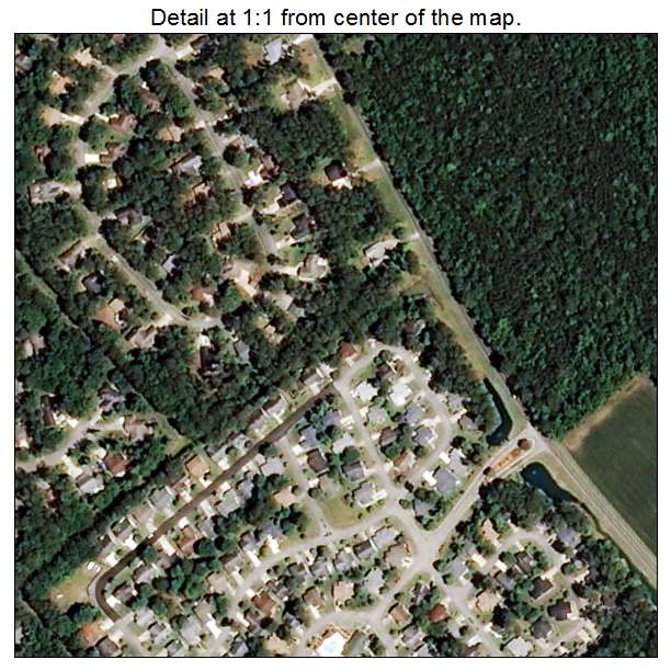 Carolina Shores, North Carolina aerial imagery detail