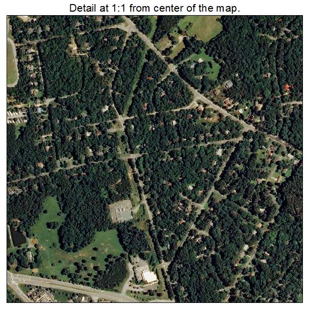 Carrboro, North Carolina aerial imagery detail