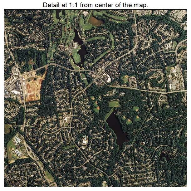 Cary, North Carolina aerial imagery detail