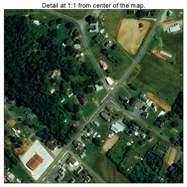 Casar, North Carolina aerial imagery detail