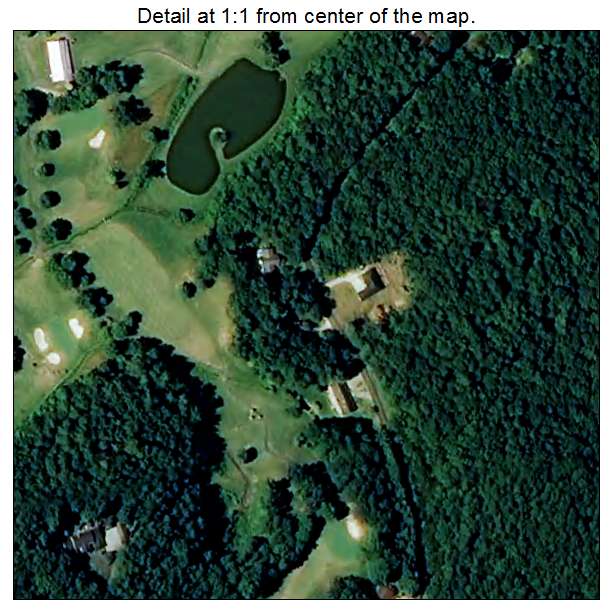 Cedar Rock, North Carolina aerial imagery detail