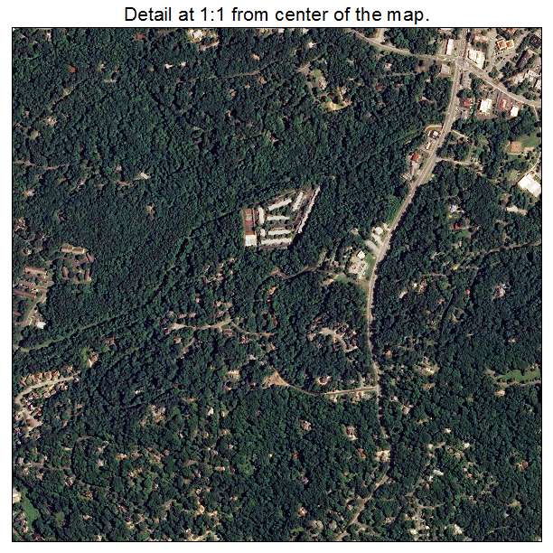 Chapel Hill, North Carolina aerial imagery detail
