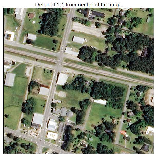 Clarkton, North Carolina aerial imagery detail