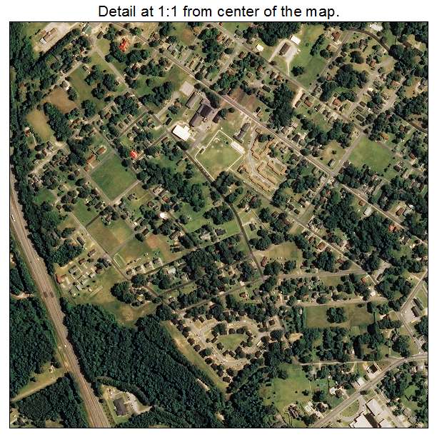 Clinton, North Carolina aerial imagery detail