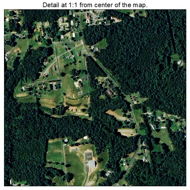 Connelly Springs, North Carolina aerial imagery detail