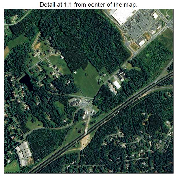 Conover, North Carolina aerial imagery detail
