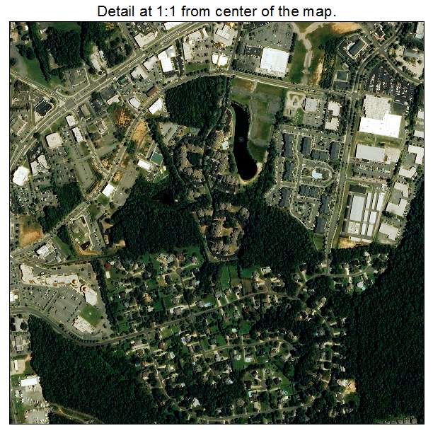 Cornelius, North Carolina aerial imagery detail