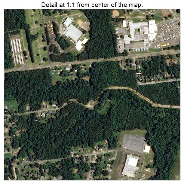 Creedmoor, North Carolina aerial imagery detail