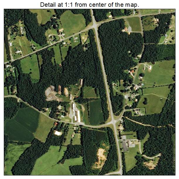 Denton, North Carolina aerial imagery detail