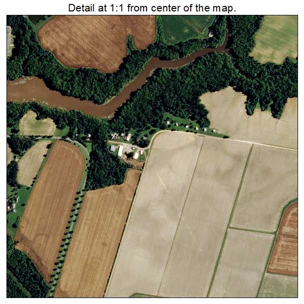 Edenton, North Carolina aerial imagery detail