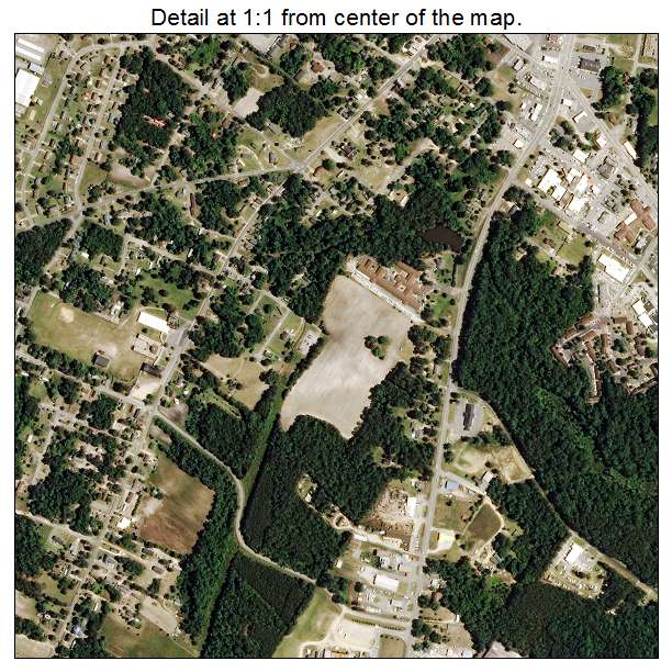 Elizabethtown, North Carolina aerial imagery detail