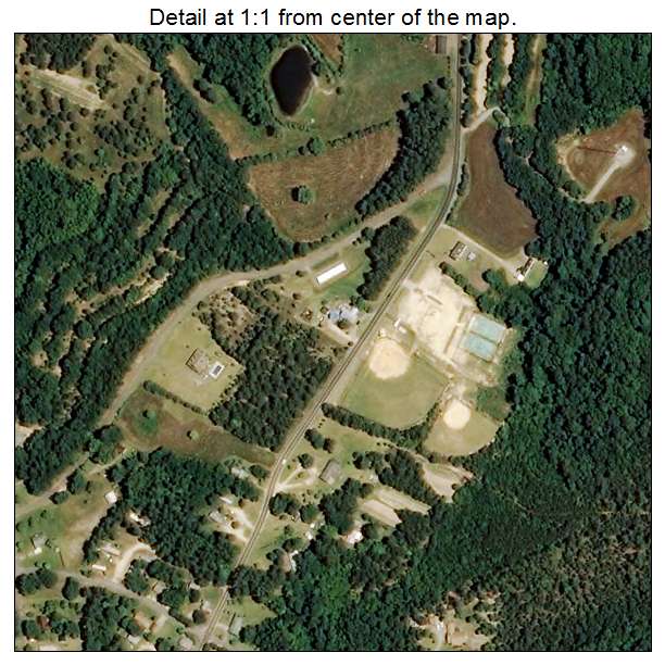 Ellerbe, North Carolina aerial imagery detail