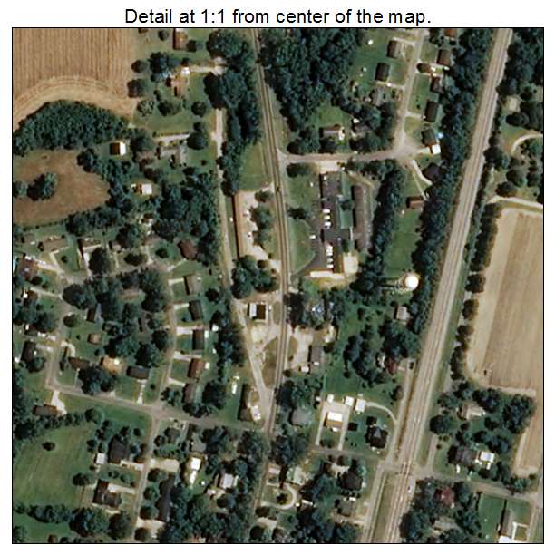 Elm City, North Carolina aerial imagery detail