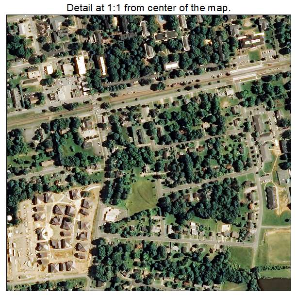 Elon College, North Carolina aerial imagery detail