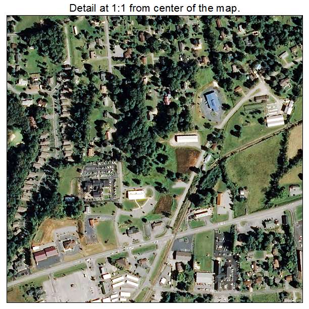 Etowah, North Carolina aerial imagery detail