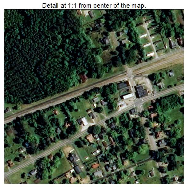 Everetts, North Carolina aerial imagery detail