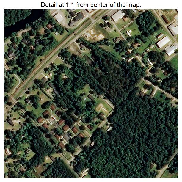 Fair Bluff, North Carolina aerial imagery detail