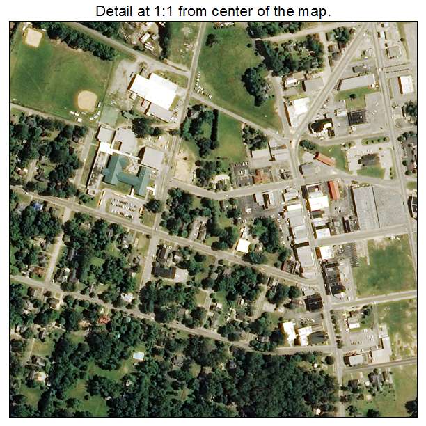 Fairmont, North Carolina aerial imagery detail