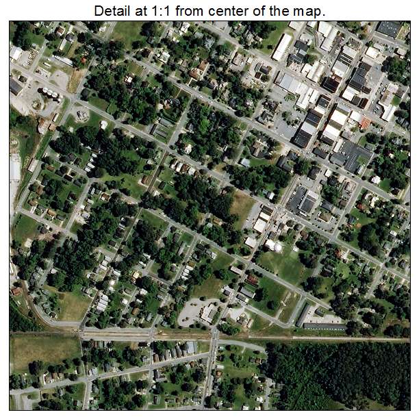 Farmville, North Carolina aerial imagery detail
