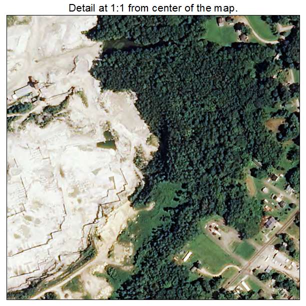 Flat Rock, North Carolina aerial imagery detail