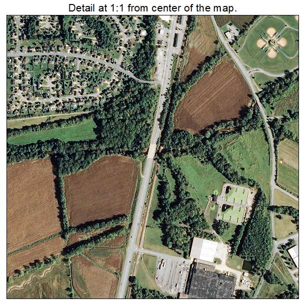 Fletcher, North Carolina aerial imagery detail