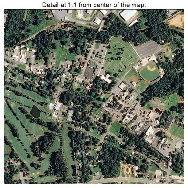 Aerial Photography Map of Forest City, NC North Carolina