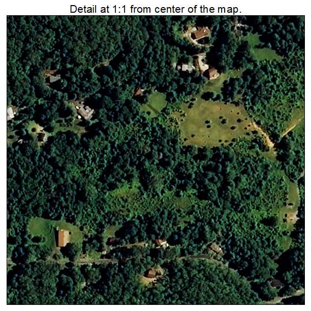 Forest Hills, North Carolina aerial imagery detail