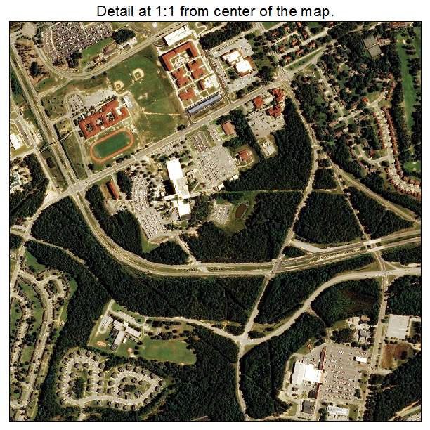 Fort Bragg, North Carolina aerial imagery detail