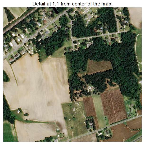 Four Oaks, North Carolina aerial imagery detail