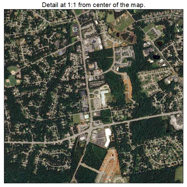 Garner, North Carolina aerial imagery detail