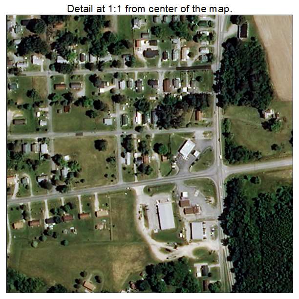 Garysburg, North Carolina aerial imagery detail