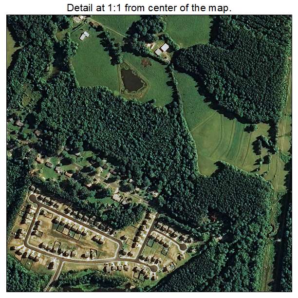Gorman, North Carolina aerial imagery detail