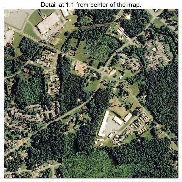 Graham, North Carolina aerial imagery detail