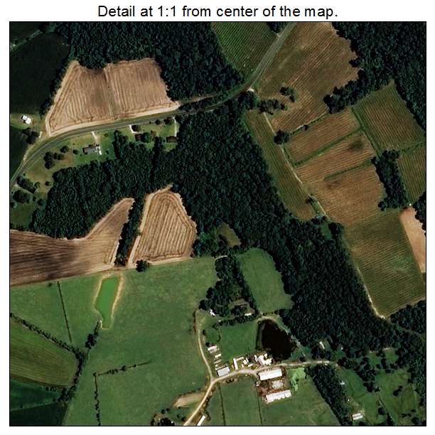 Greenevers, North Carolina aerial imagery detail
