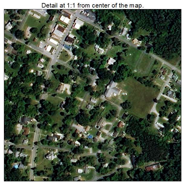 Halifax, North Carolina aerial imagery detail