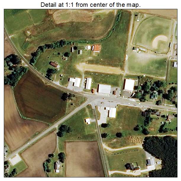 Harrells, North Carolina aerial imagery detail