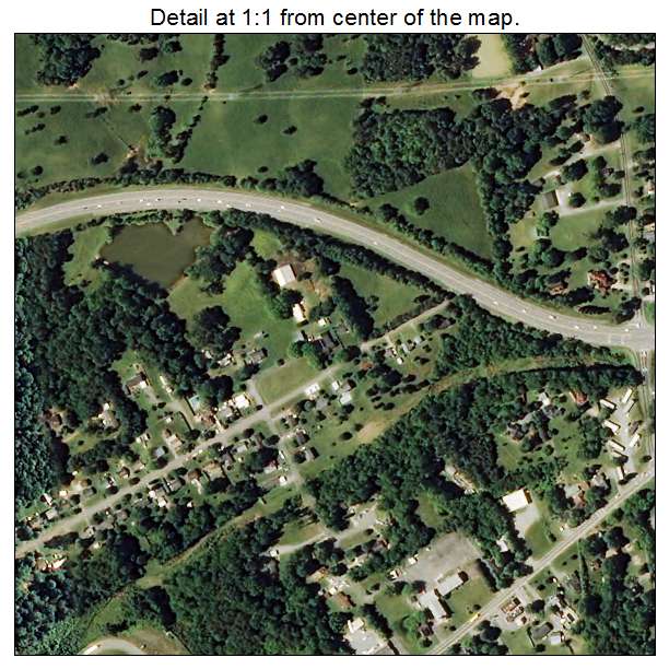 Haw River, North Carolina aerial imagery detail