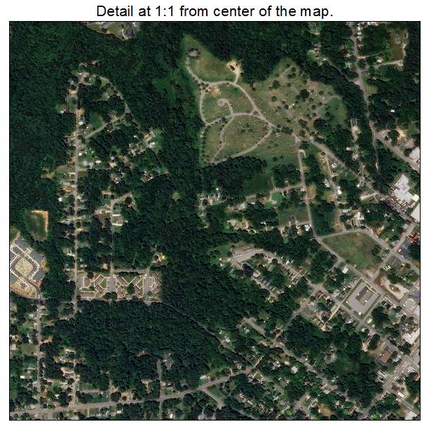 Henderson, North Carolina aerial imagery detail