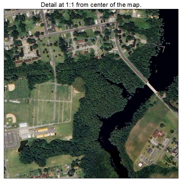 Hertford, North Carolina aerial imagery detail