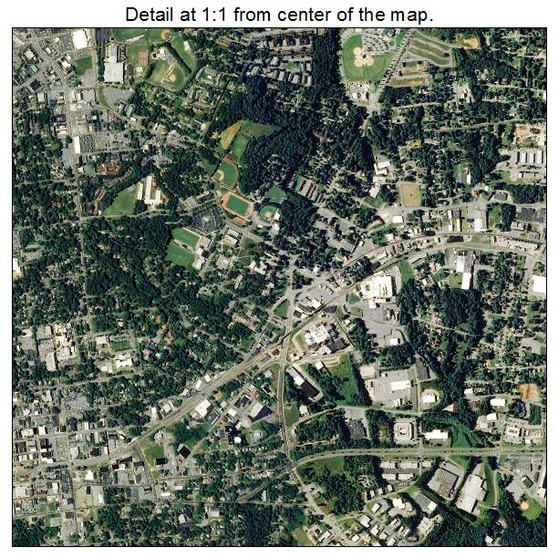 Hickory, North Carolina aerial imagery detail