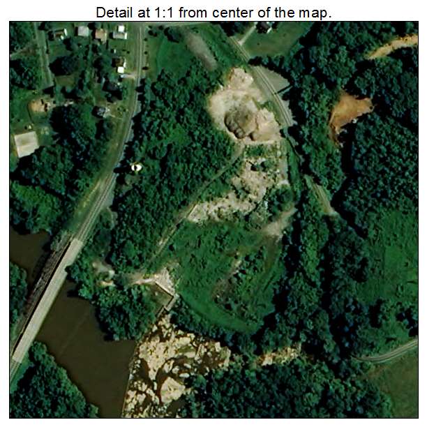 High Shoals, North Carolina aerial imagery detail