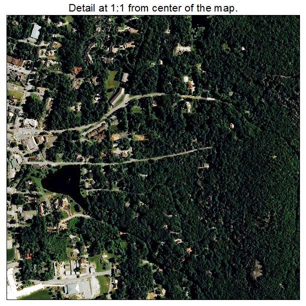 Highlands, North Carolina aerial imagery detail