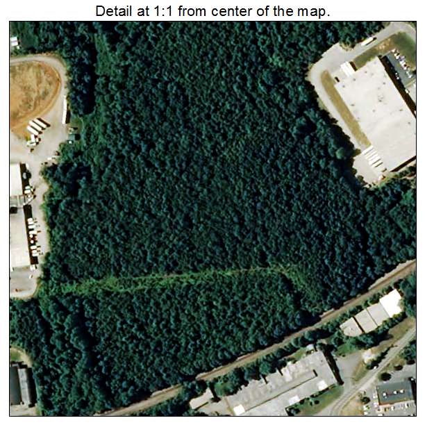 Hildebran, North Carolina aerial imagery detail